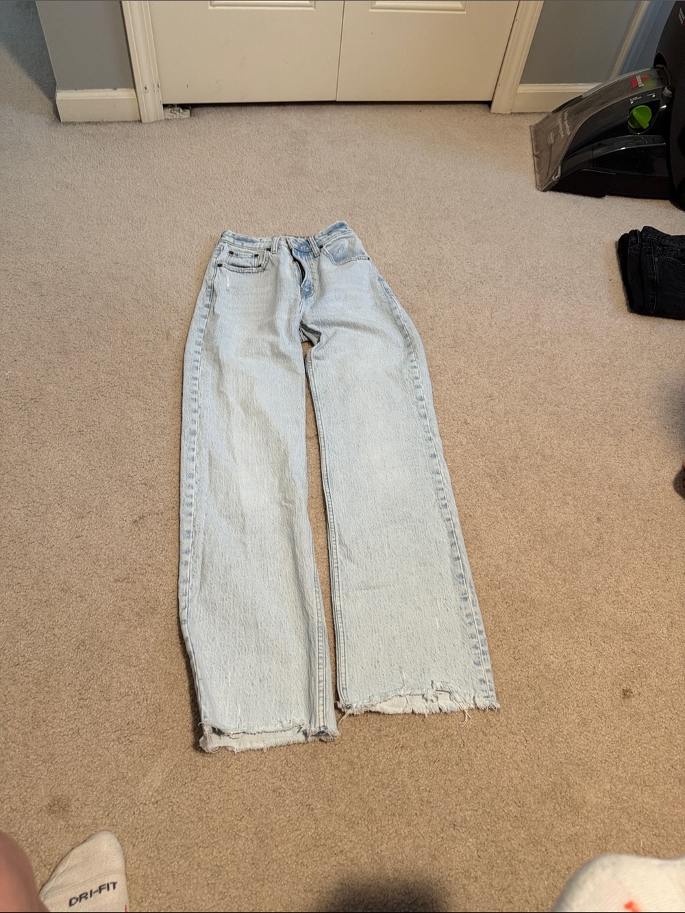 Abercrombie & Fitch Light Blue Wide Leg Jeans